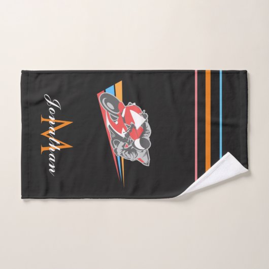 Motorfiets met racistisch thema Motorfiets, naam g Handdoek (Handdoek)
