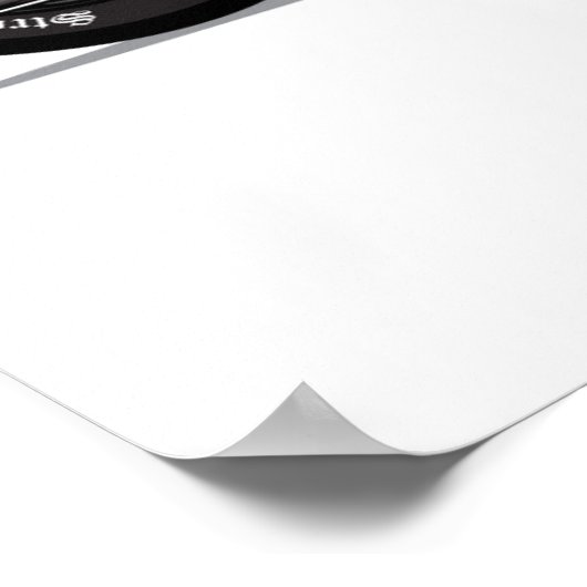  motorfiets met riemen van rebellen poster (Hoek)