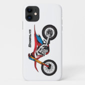 Motorfiets met rode vuilniswagen Case-Mate iPhone case (Achterkant)