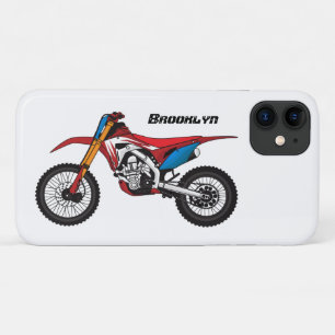 Motorfiets met rode vuilniswagen Case-Mate iPhone case