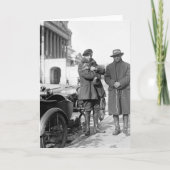 Motorfiets met Sidecar, 1918 Kaart (Voorkant)