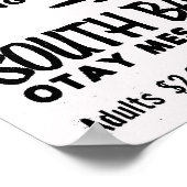 Motorfiets met Zuid-Bay Speedway Otay Mesa Poster (Hoek)