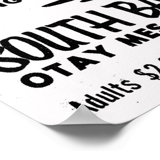 Motorfiets met Zuid-Bay Speedway Otay Mesa Poster (Hoek)