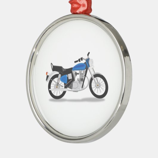 Motorfiets Metalen Ornament (Links)