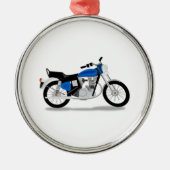 Motorfiets Metalen Ornament (Voorkant)
