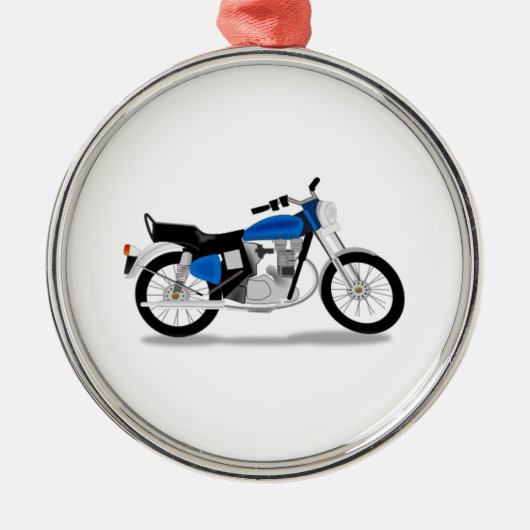 Motorfiets Metalen Ornament (Voorkant)