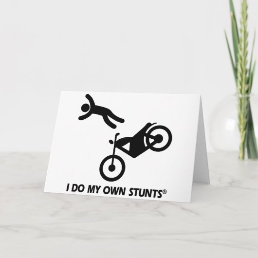 Motorfiets Mijn eigen stunts Kaart (Voorkant)
