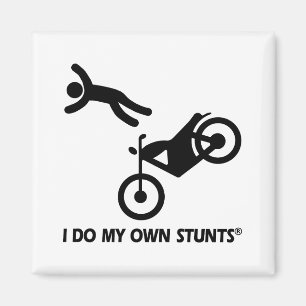 Motorfiets Mijn eigen stunts Magneet