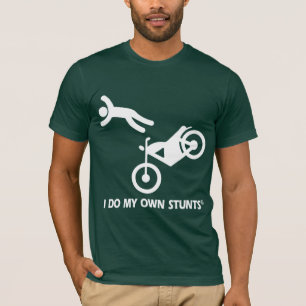 Motorfiets Mijn eigen stunts T-shirt