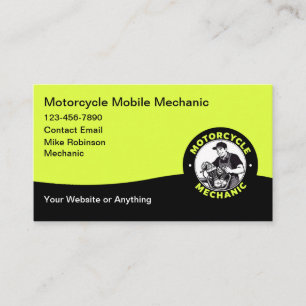 Motorfiets Mobiele Monteur Zakkaart Visitekaartje
