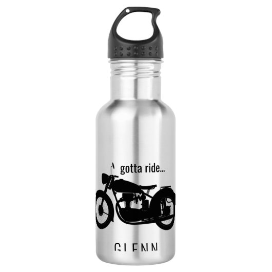 Motorfiets moet aangepaste naam gebruiken waterfles  (Voorkant)
