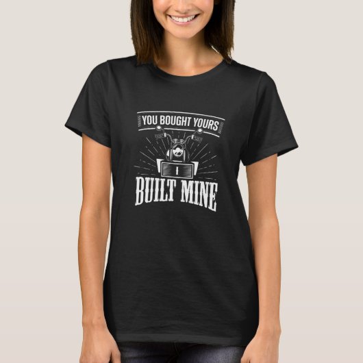 Motorfiets monteur sleutel fiets biker kleding t-shirt (Voorkant)