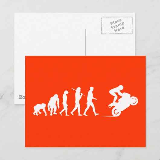 Motorfiets Moto GP bikers evolueren Briefkaart (Voorkant / Achterkant)