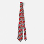 Motorfiets Motocross-racebesturing vlag Necktie Stropdas (Voorkant)