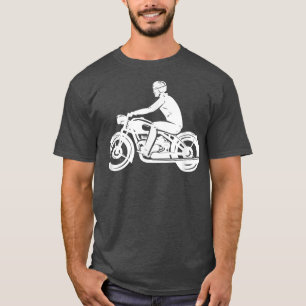 Motorfiets Motor Chopper Biker Racefietser Fietsra T-shirt