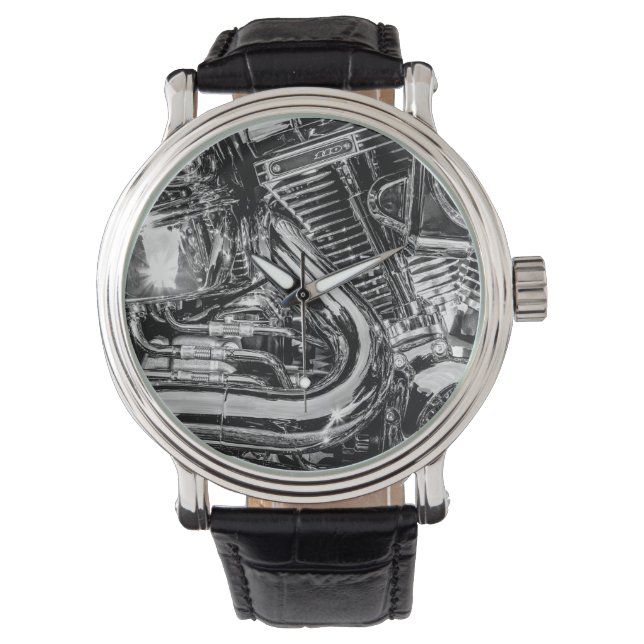 Motorfiets Motor Horloge (Voorkant)
