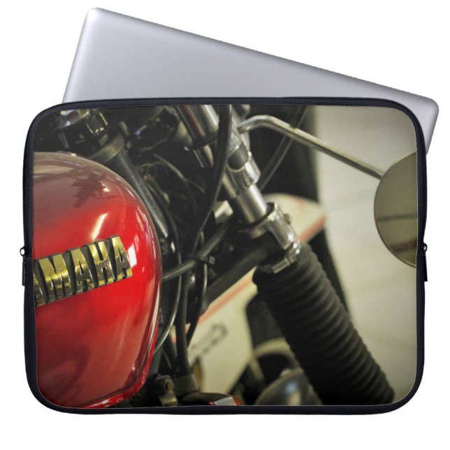 Motorfiets Motor Motorrijder Laptop Hoes (Voorkant)