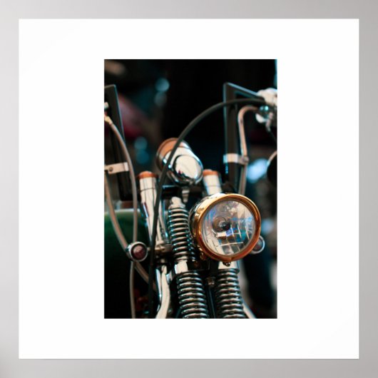 Motorfiets Motor Motorrijder Poster (Voorkant)