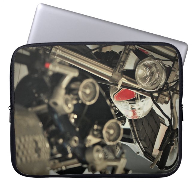 Motorfiets Motor Rijder Biker Laptop Hoes (Voorkant)