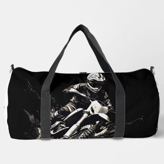 Motorfiets Motorcross Biker Groot Plunjezak (Voorkant)