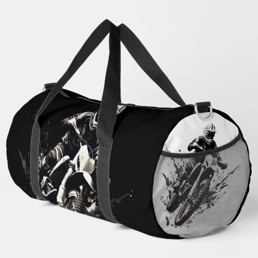 Motorfiets Motorcross Biker Groot Plunjezak (Rechterhoek)