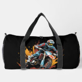 Motorfiets Motorcross Biker Groot Plunjezak (Achterkant)