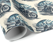 Motorfiets Motorcross Dirt Bike Inpakpapier (Rol Hoek)