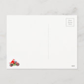 Motorfiets Motorcross Kerstmis Feestdagenkaart (Achterkant)