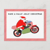 Motorfiets Motorcross Kerstmis Feestdagenkaart (Voorkant)