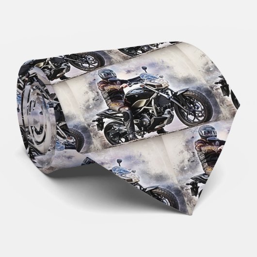 Motorfiets Motorcross Sport Stropdas (Opgerold)