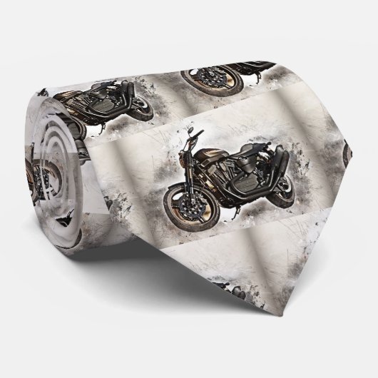 Motorfiets Motorcross Sport Stropdas (Opgerold)