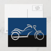 motorfiets motorfiets briefkaart (Voorkant / Achterkant)