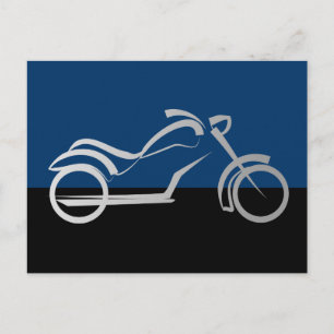 motorfiets motorfiets briefkaart