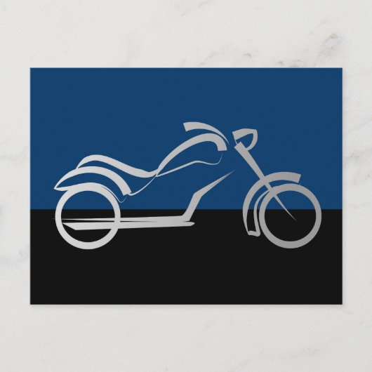 motorfiets motorfiets briefkaart (Voorkant)