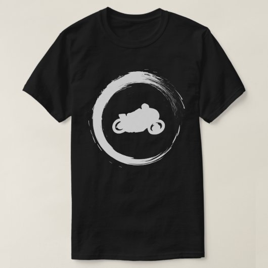 Motorfiets motorfiets fietsen rijden op straat t-shirt (Design voorkant)