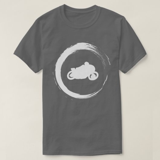 Motorfiets motorfiets fietsen rijden op straat t-shirt (Design voorkant)
