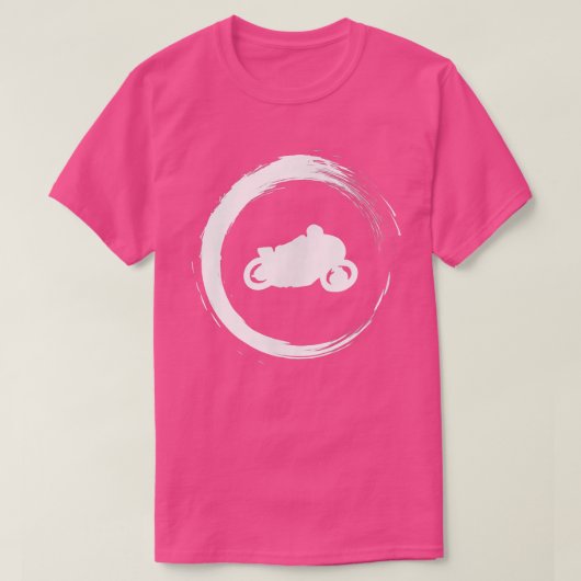 Motorfiets motorfiets fietsen rijden op straat t-shirt (Design voorkant)