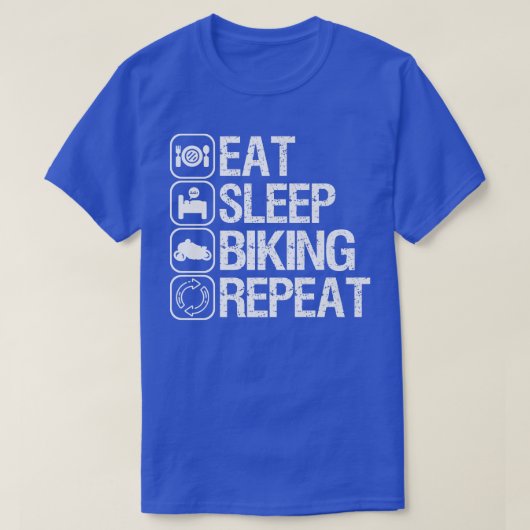 Motorfiets motorfiets fietsen rijden op straat t-shirt (Design voorkant)