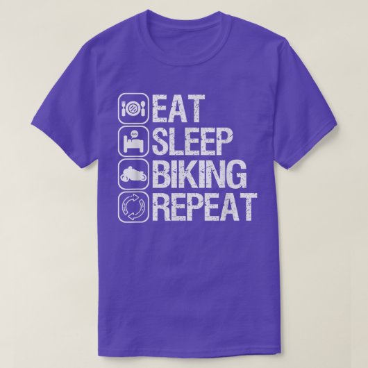 Motorfiets motorfiets fietsen rijden op straat t-shirt (Design voorkant)