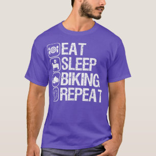 Motorfiets motorfiets fietsen rijden op straat t-shirt