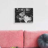 Motorfiets motorfiets, fietser, inferiedoek canvas afdruk (Insitu (Woonkamer))