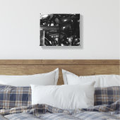 Motorfiets motorfiets, fietser, inferiedoek canvas afdruk (Insitu (Slaapkamer))