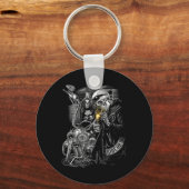 Motorfiets Motorfiets Mechanic Hallowe Sleutelhanger (Voorkant)