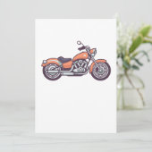  motorfiets motorfiets met motorfiets, motorfiets  bedankkaart (Staand voorkant)