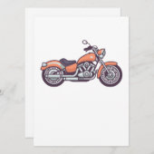 motorfiets motorfiets met motorfiets, motorfiets feestdagenkaart (Voorkant / Achterkant)