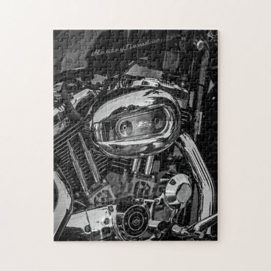 Motorfiets motorfiets, motorfiets legpuzzel (Verticaal)