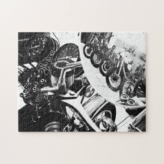 Motorfiets motorfiets, motorfiets legpuzzel (Horizontaal)