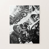 Motorfiets motorfiets, motorfiets legpuzzel (Verticaal)
