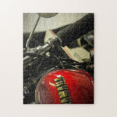 Motorfiets motorfiets, motorfiets legpuzzel (Verticaal)