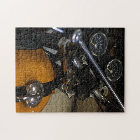 Motorfiets motorfiets, motorfiets legpuzzel (Horizontaal)